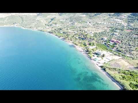 Ancient Epidavros Beach Gialasi drone footage 1