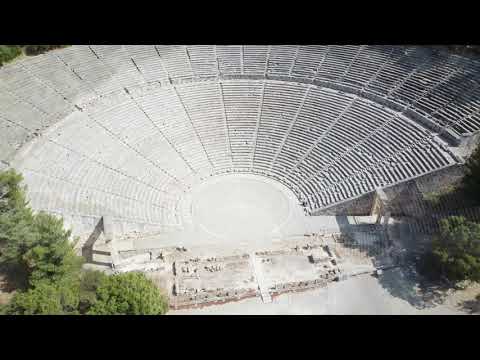 Ancient Theater Of Epidavros Drone Footage 2