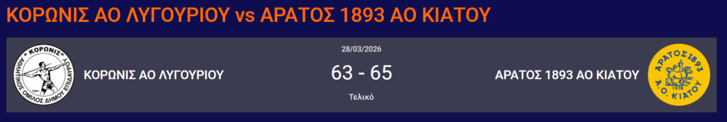 κορονισ-αρατοσ κιατοθ 63-65