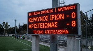 κεραθνοσ ιριον αριστειονασ 0-8