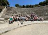 Οι Φοιτητές Θεατρικών Σπουδών του Πανεπιστημίου Πελοποννήσου στα Αρχαία Θέατρα της Αργολίδας.